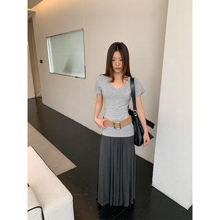 pleated wild skirt
