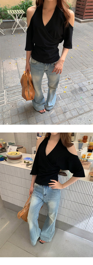 resin bootcut jeans