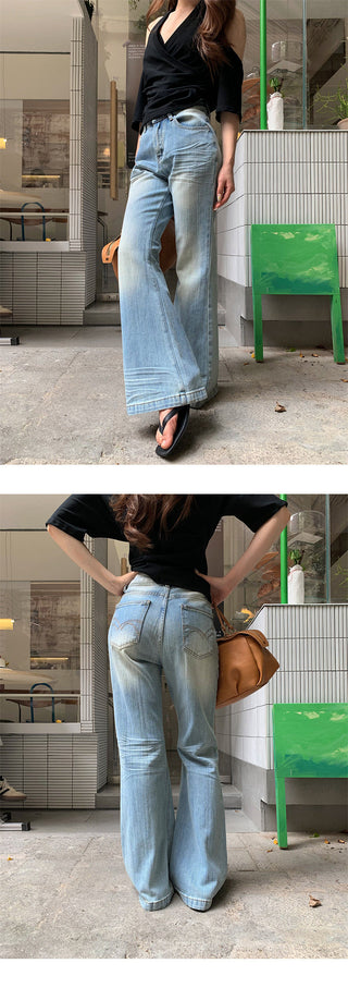 resin bootcut jeans