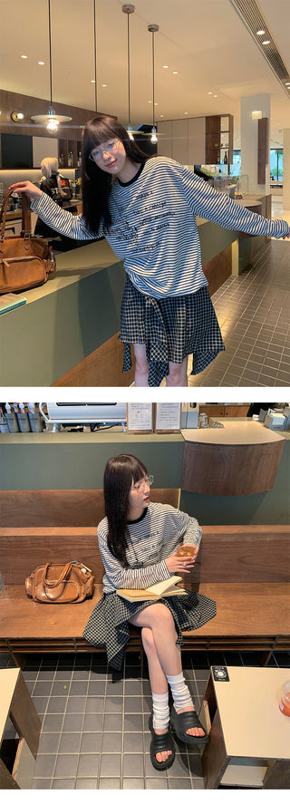 fake plaid skirt