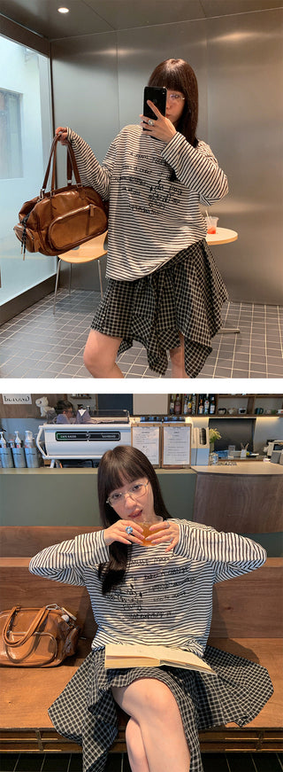 fake plaid skirt