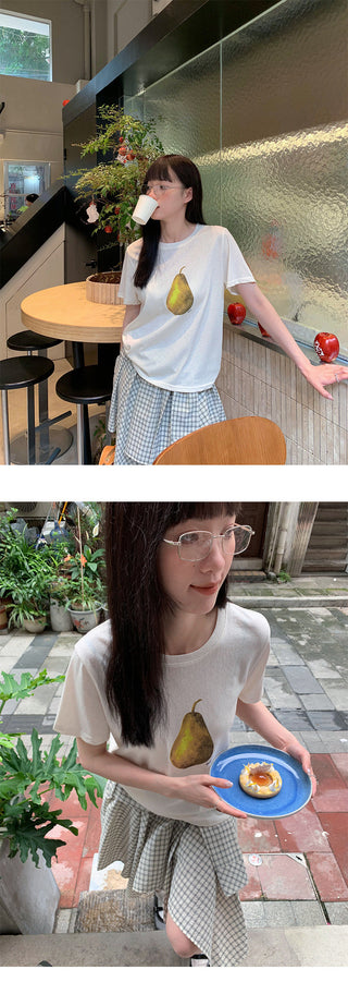 fake plaid skirt