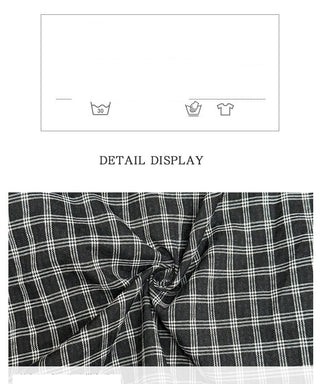 fake plaid skirt