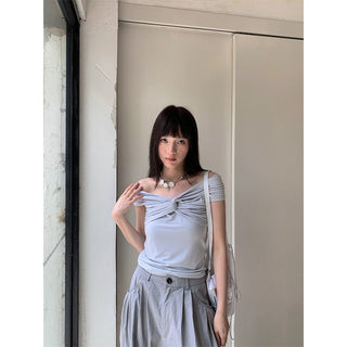 twisted off-shoulder