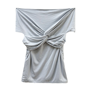 twisted off-shoulder
