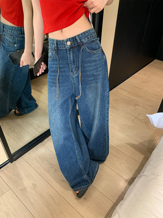 lace wide jeans