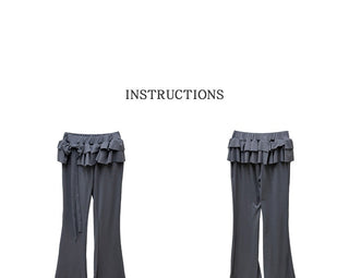 lace bootcut pants