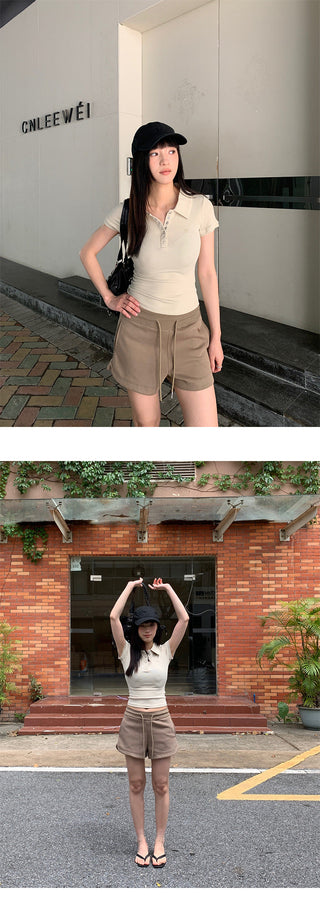 polo collar Top