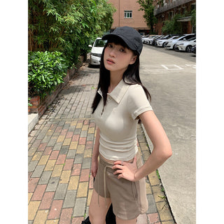 polo collar Top
