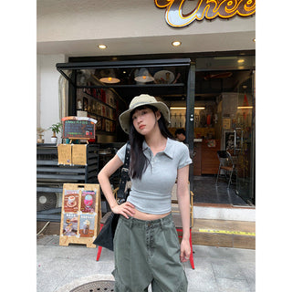 polo collar Top