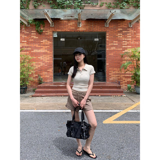 polo collar Top
