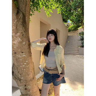 ripped denim shorts