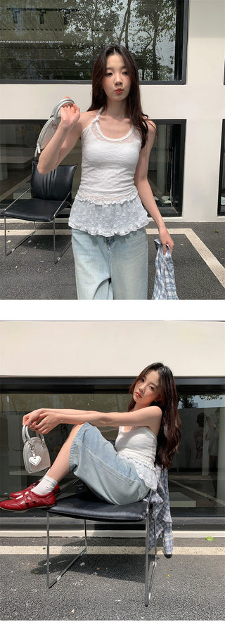 denim mid pants