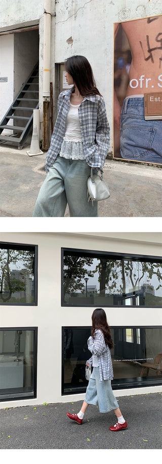 denim mid pants