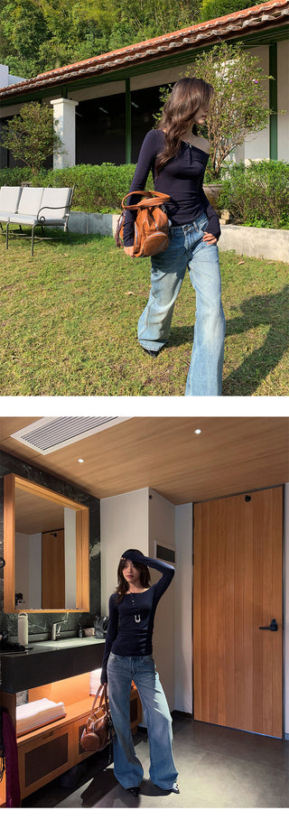 tie-dyed straight jeans