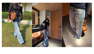 tie-dyed straight jeans