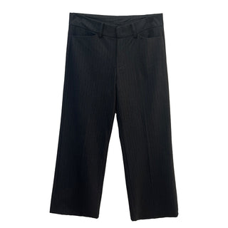 striped suit pants