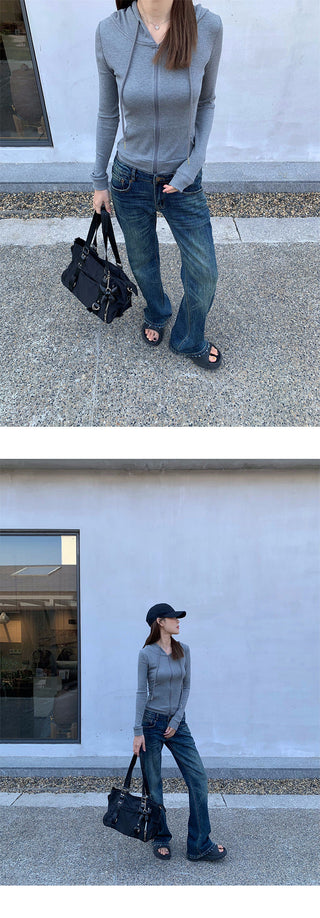 scratch bootcut jeans