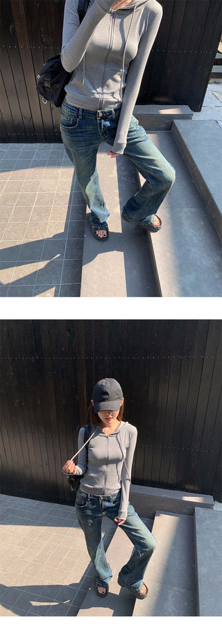 scratch bootcut jeans