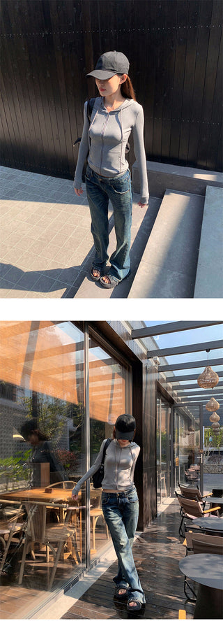 scratch bootcut jeans