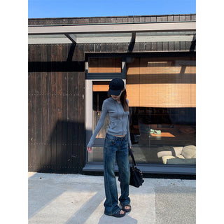 scratch bootcut jeans