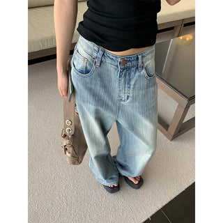vertical wide jeans