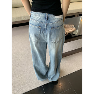 vertical wide jeans
