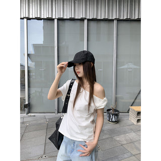 irregular shoulder Top