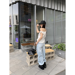 irregular shoulder Top