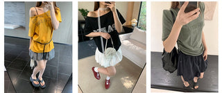 drawstring bud skirt