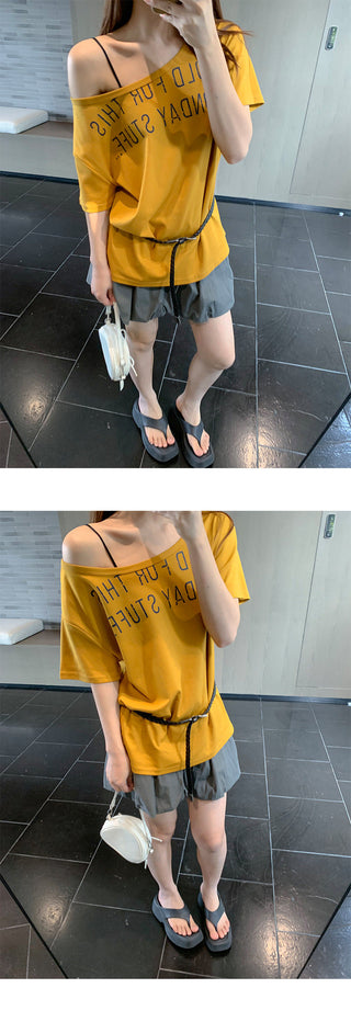 drawstring bud skirt