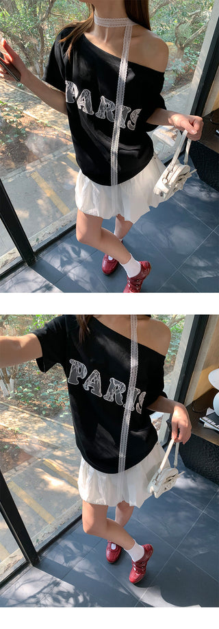 drawstring bud skirt