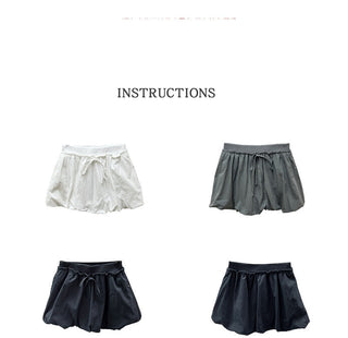 drawstring bud skirt