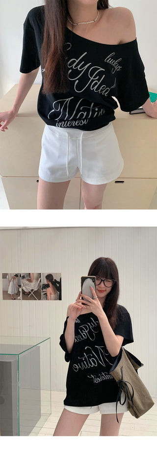 drawstring hot shorts