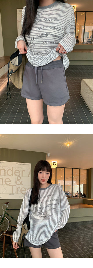 drawstring hot shorts