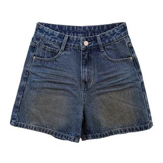 distressed denim shorts