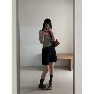 denim shorts