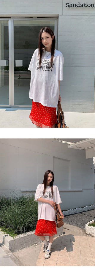 floral lined skirt