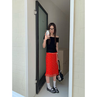 floral lined skirt