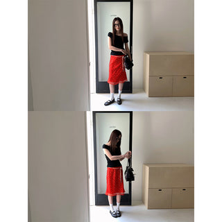 floral lined skirt