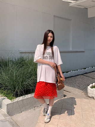 floral lined skirt
