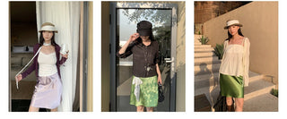 satin acetate skirt