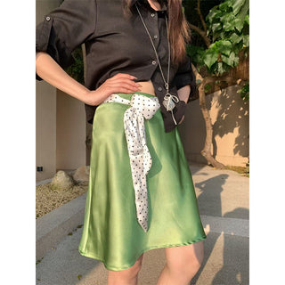 satin acetate skirt