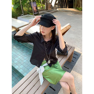 satin acetate skirt