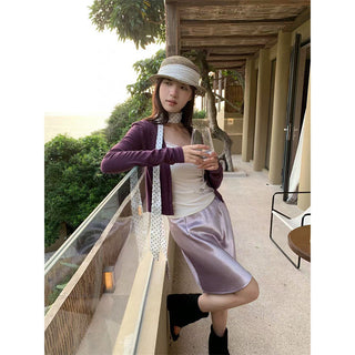 satin acetate skirt