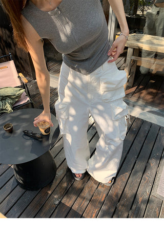 drawstring work pants