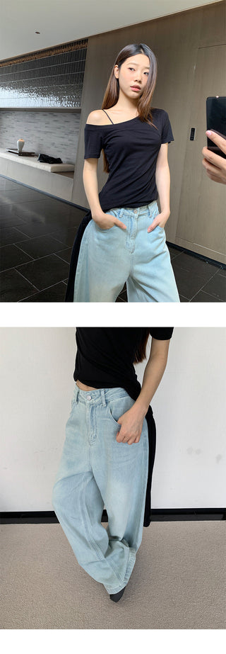 casual wide jeans
