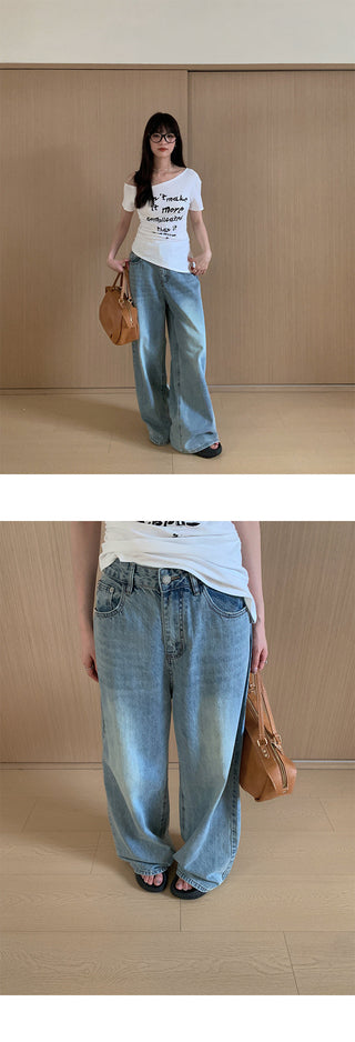 retro wide jeans