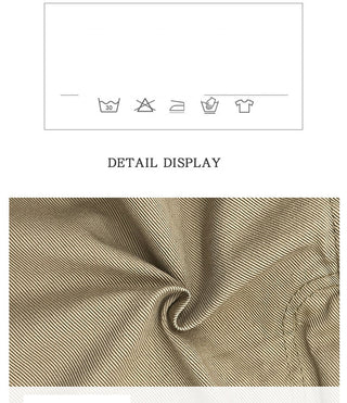 flanged denim shorts