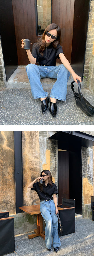 basic wide jeans